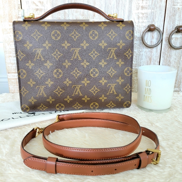 💕DISCONTINUED Very Rare Crossbody/ Shoulder Bag LOUIS VUITTON "Monceau" - Picture 7 of 16